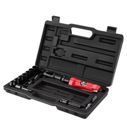 Трещотка пневматическая DEKO DKPT03 SET 3, 018-1103, в чемодане с набором 15 предметов купить в Магнитогорске