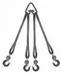 Строп текстильный четырехветвевой 4СТ 8 т  L=5.5 м К 90 мм Звено РТ-3 купить в Магнитогорске