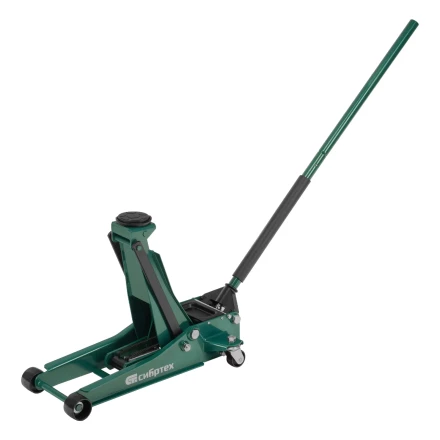 Домкрат гидравлический подкатной, 3,5 т, 95-520 мм, быстрый подъем, низкий подхват, проф.// Сибртех 50851 купить в Магнитогорске