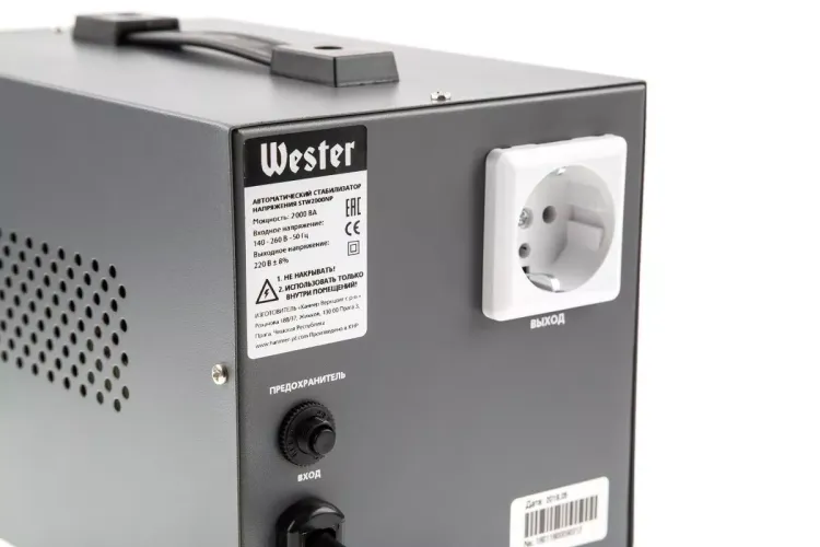 Стабилизатор напряжения WESTER STW2000NP купить в Магнитогорске