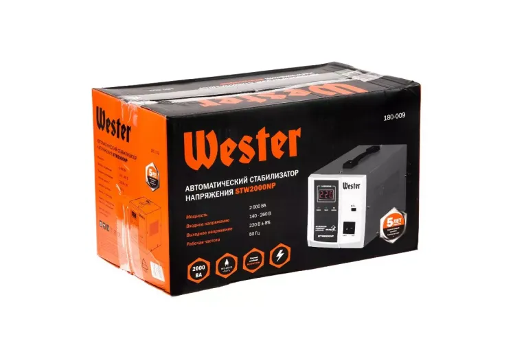 Стабилизатор напряжения WESTER STW2000NP купить в Магнитогорске