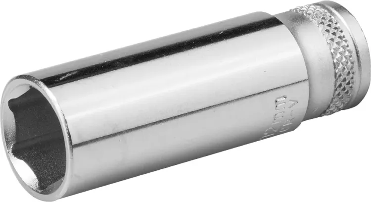 Торцовая головка KRAFTOOL "INDUSTRIE QUALITAT", удлиненная, Cr-V, FLANK, хромосатинированная, 1/4", 10 мм 27817-10_z01 купить в Магнитогорске