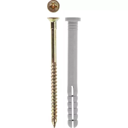 Дюбель-гвоздь ЗУБР полипропиленовый, цилиндрический бортик, 6 x 80 мм, 1200 шт 4-301360-06-080 купить в Магнитогорске