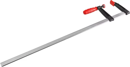 Струбцина ЗУБР &quot;МАСТЕР&quot;, тип &quot;F&quot;, пластмассовая ручка, стальная закаленная рейка, 120х800мм 32150-120-800 купить в Магнитогорске