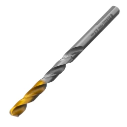 Сверло спиральное по металлу Denzel  6,5 x 100 мм, Р6М5, Golden Tip 718236