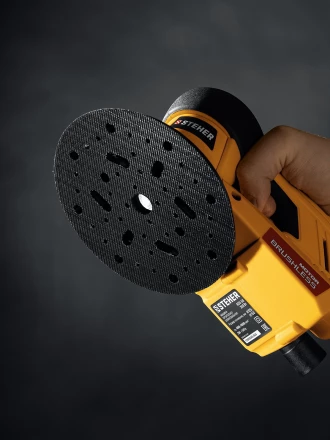 STEHER BOS-50 Duo, d125 / d150 мм, 5.0 мм, 350 Вт, бесщеточная орбитально-шлифовальная машина, кейс (BOS-50) купить в Магнитогорске