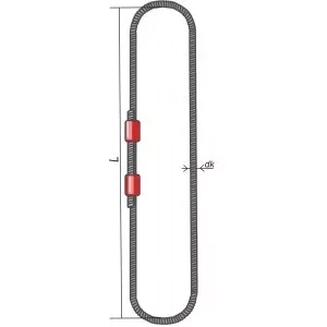 Строп канатный кольцевой СКК 25 т L=2.5 м  опрессовка купить в Магнитогорске