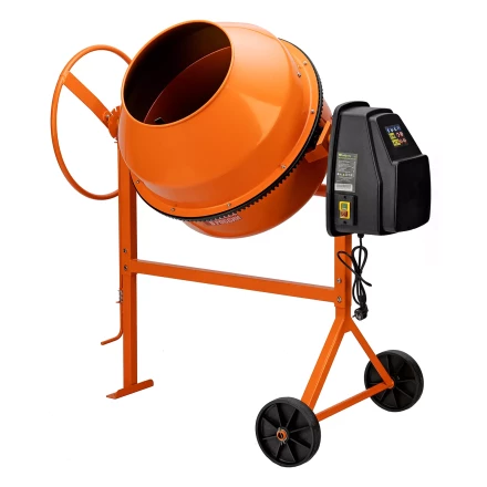 Бетоносмеситель БСЕ-200П, 200 л, 1000 Вт, полиамидный венец// Сибртех 95510 купить в Магнитогорске