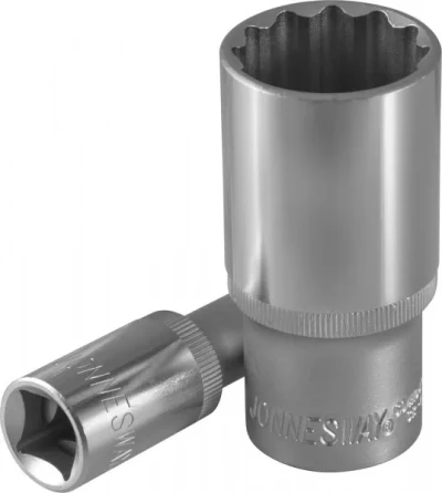 Головка торцевая удлиненная 12-гранная1/2" М17 S04НD4717 Jonnesway 49066