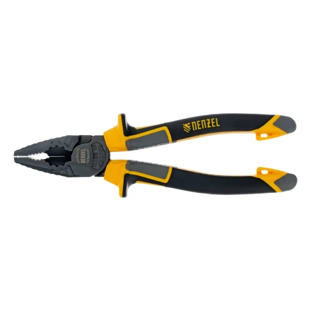 Плоскогубцы комбинированные 180 мм Denzel 17081, трехкомпонентные рукоятки купить в Магнитогорске