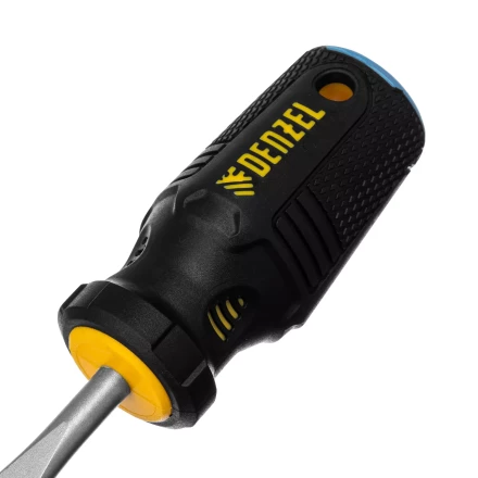 Отвертка, SL6x38 мм, S2, 3к рукоятка Denzel 122017 купить в Магнитогорске