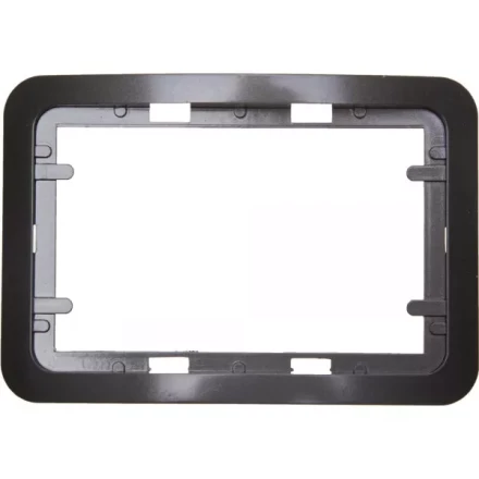 Панель СВЕТОЗАР &quot;ГАММА&quot; накладная для двойных розеток, цвет темно-серый металлик, 1 гнездо SV-54145-2-DM купить в Магнитогорске