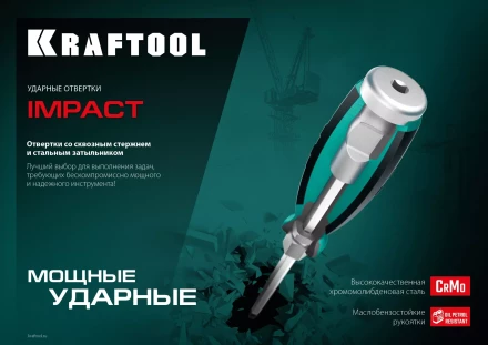 Ударные отвертки IMPACT 250033-5 купить в Магнитогорске