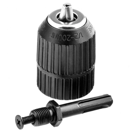 Патрон для дрели быстрозажимной 2-13 мм 1/2 адаптер SDS Plus Сибртех 168097 купить в Магнитогорске