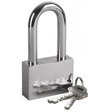 Замок ЗУБР &quot;МАСТЕР&quot; навесной, стальной корпус, закаленная удлиненная дужка, 60мм 3710-60-1 купить в Магнитогорске