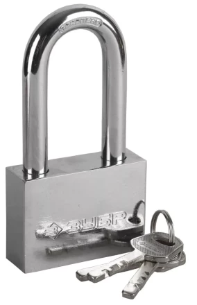 Замок ЗУБР &quot;МАСТЕР&quot; навесной, стальной корпус, закаленная удлиненная дужка, 60мм 3710-60-1 купить в Магнитогорске