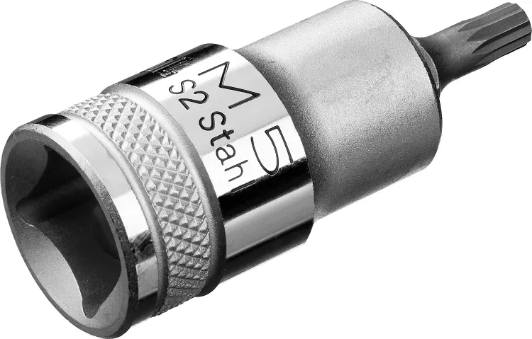 Торцовая бита-головка KRAFTOOL "INDUSTRIE QUALITAT", материал S2, SPLINE, сатинированная, 1/2", M5 27911-05_z01 купить в Магнитогорске