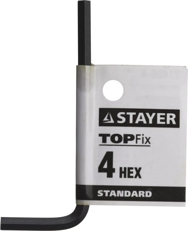 Ключ имбусовый STAYER "STANDARD", сталь, черный, 4мм 27405-4 купить в Магнитогорске