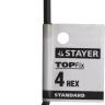 Ключ имбусовый STAYER "STANDARD", сталь, черный, 4мм 27405-4 купить в Магнитогорске