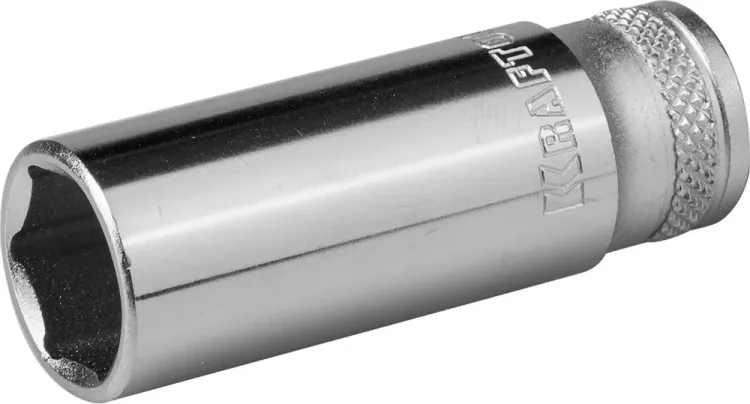 Торцовая головка KRAFTOOL "INDUSTRIE QUALITAT", удлиненная, Cr-V, FLANK, хромосатинированная, 1/4", 13 мм 27817-13_z01 купить в Магнитогорске