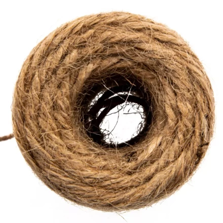 Шнур банковский джутовый 100 м, в диспенсере, вес 120 гр +- 10%, Россия Сибртех 94156 купить в Магнитогорске