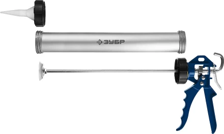 Пистолет для герметика ЗУБР &quot;ПРОФЕССИОНАЛ&quot;, закрытый, алюминиевый корпус, 600мл 06633-60 купить в Магнитогорске