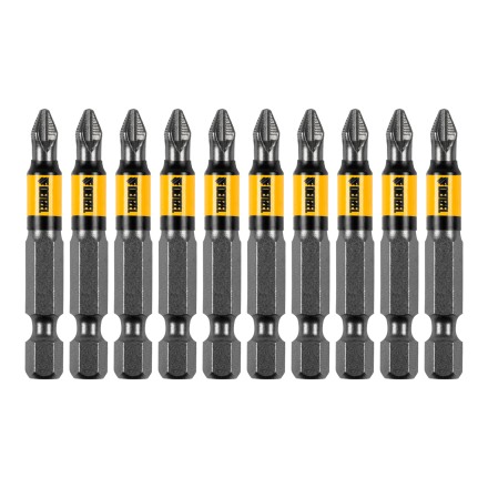 Бита PH2х50, сталь S2, цилиндр., 10 шт. Е 6,3 Denzel 11641 купить в Магнитогорске
