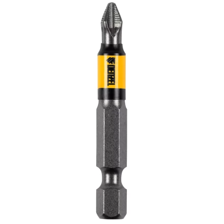 Бита PH2х50, сталь S2, цилиндр., 10 шт. Е 6,3 Denzel 11641 купить в Магнитогорске