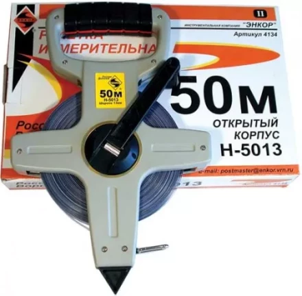 Рулетка 50м открытый корпус Энкор 4134 купить в Магнитогорске