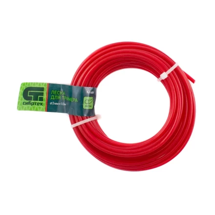 Леска для триммера круглая, 3.0 мм х 10 м, Россия Сибртех 961485 купить в Магнитогорске