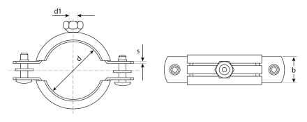 Хомуты трубные с гайкой карточка серия МАСТЕР купить в Магнитогорске