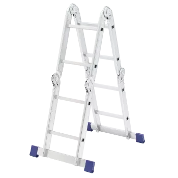 Лестница шарнирная алюминиевая Сибртех 4х2 97879 купить в Магнитогорске