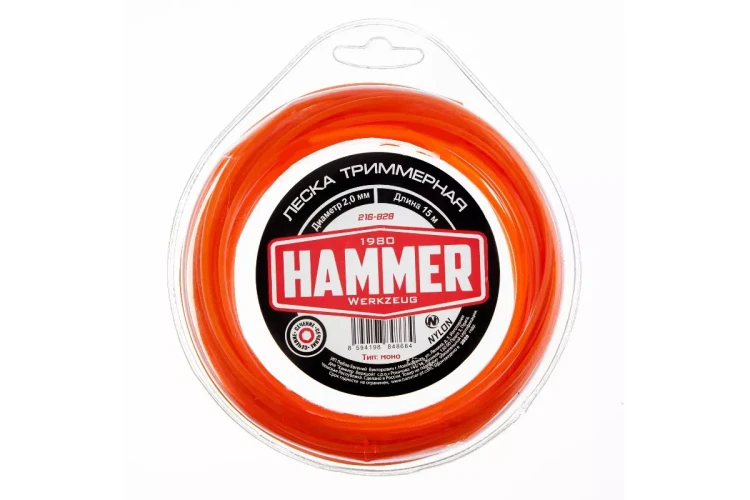 Леска для триммеров HAMMER 216-828 купить в Магнитогорске