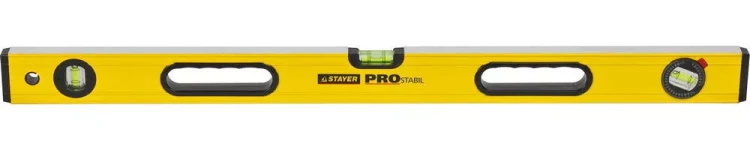 Уровень STAYER "PROFI" PROSTABIL профессион коробчатый, усилен, 2 фрезер поверхн, 3 ампулы (1 поворотная), ручки, 80 см 3471-080_z01 купить в Магнитогорске