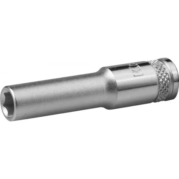 Торцовая головка KRAFTOOL "INDUSTRIE QUALITAT", удлиненная, Cr-V, FLANK, хромосатинированная, 1/4", 6 мм 27817-06_z01 купить в Магнитогорске