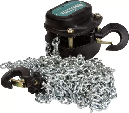 Таль цепная KRAFTOOL шестеренная, 1т / 3м 43087-1 купить в Магнитогорске