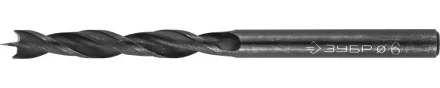 ЗУБР. Сверло спиральное по дереву с М-образной заточкой, сталь 65Г, 6х90мм 29421-090-06 купить в Магнитогорске