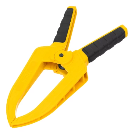 Струбцина клещеобразная Denzel, удлиненная 75 х 110 мм двухкомпонентные рукоятки, 20790 купить в Магнитогорске