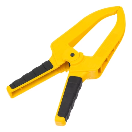 Струбцина клещеобразная Denzel, удлиненная 75 х 110 мм двухкомпонентные рукоятки, 20790 купить в Магнитогорске