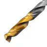 Сверло спиральное по металлу Denzel 8 x 117 мм, Р6М5, Golden Tip, 718239 купить в Магнитогорске