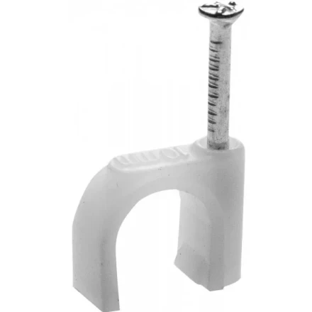 Скоба-держатель для круглого кабеля, с оцинкованным гвоздем, 9 мм, 80 шт, STAYER Master 4510-09 4510-09 купить в Магнитогорске