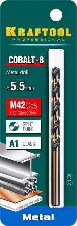 Сверла по металлу HSS-Co 29656-5.5 купить в Магнитогорске