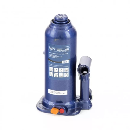 Домкрат гидравлический бутылочный 6 т h подъема 207-404 мм Stels 51164 купить в Магнитогорске