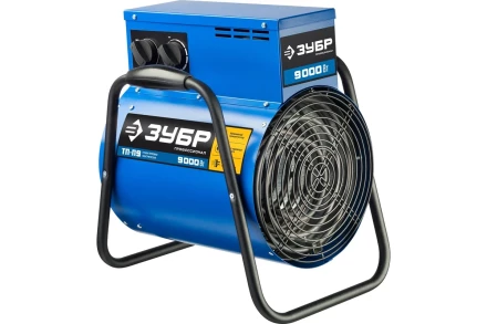 ЗУБР 9 кВт, электрическая тепловая пушка, Профессионал (ТП-П9) купить в Магнитогорске