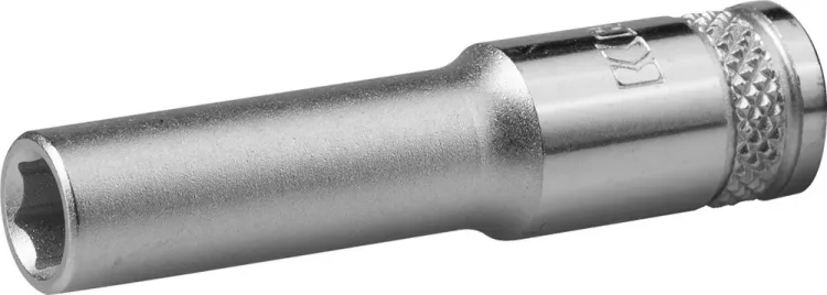 Торцовая головка KRAFTOOL "INDUSTRIE QUALITAT", удлиненная, Cr-V, FLANK, хромосатинированная, 1/4", 7 мм 27817-07_z01 купить в Магнитогорске
