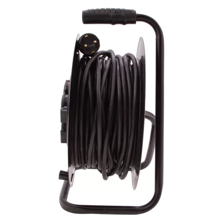 Удлинитель силовой 30 м, 16А, тип УХз16,  КГ 3 x 2.5 мм, на стальной катушке, 4 розетки Сибртех 95879 купить в Магнитогорске