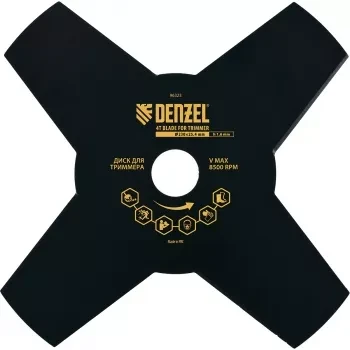Диск для триммера 230 х 25,4 толщина 1,6 мм 4 лезвия DENZEL 96323 купить в Магнитогорске