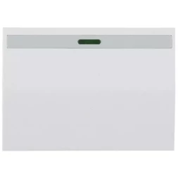 Выключатель СВЕТОЗАР &quot;ЭФФЕКТ&quot; одноклавишный, с эффектом свечения, без вставки и рамки, цвет белый, 10A/~250B SV-54431-W