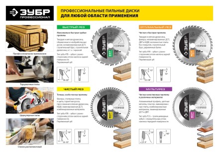 Диск пильный ЗУБР &quot;ПРОФИ&quot; &quot;Оптимальный рез&quot; по дереву, 60Т, 500х30мм 36851-500-30-60 купить в Магнитогорске