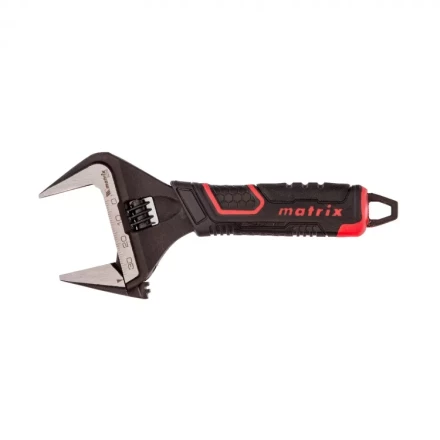 Ключ разводной Matrix тонкие губки фосфатированный двухкомпонентная рукоятка 150 мм 15576 купить в Магнитогорске